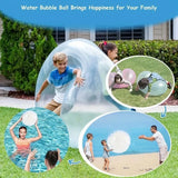 Inflatable Bubble Ball Toy for Kids - Outdoor Water Filled Bouncy Ball - Saveom