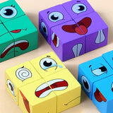 Montessori Face-changing Cube building blocks - Saveom