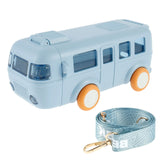 Car Straw Water Cup 1000ml Portable Bus Water Bottle with Shoulder Strap - Saveom