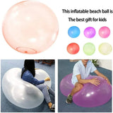 Inflatable Bubble Ball Toy for Kids - Outdoor Water Filled Bouncy Ball - Saveom