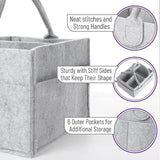 Baby Miscellaneous Toys Diapers Large Capacity Felt Diaper Bag - Saveom