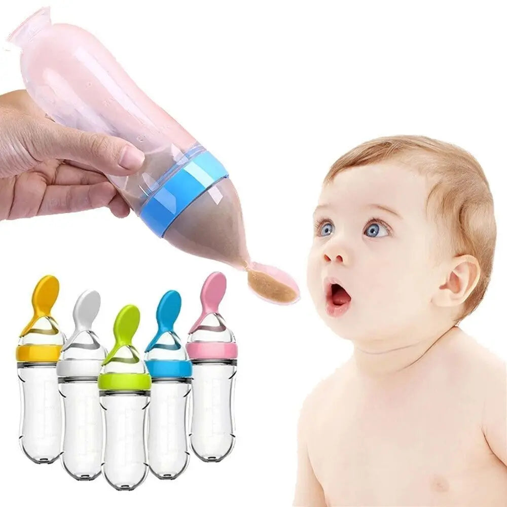 Useful With Spoon Feeding Bottle Silicone Training Supplement Feeder - Saveom