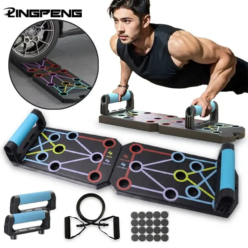 Portable Folding Push-up Board: Ultimate Home Gym Solution - Saveom