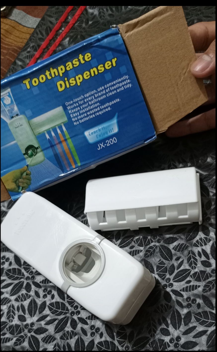 Automatic Toothpaste Dispenser With Toothbrush Holder - Wall Mounted Bathroom Accessory