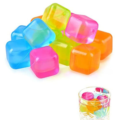 Reusable Ice Cubes Set of 10 – Random Shapes Multi-Color Collection