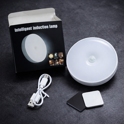Intelligent Induction Lamp – Smart Motion Sensor Rechargeable Wireless Night Light with Button Control