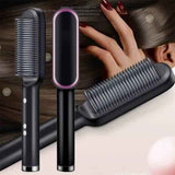 2-in-1 Hair Straightener And Curling Comb Brush Styler
