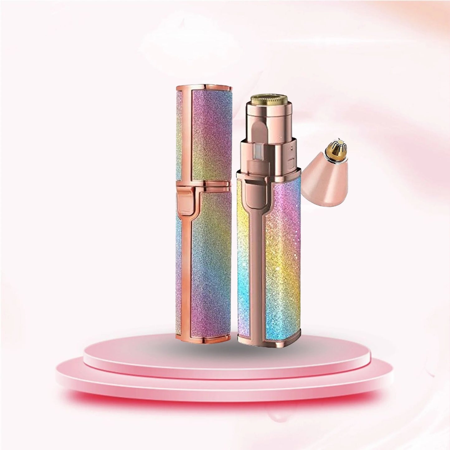 2-in-1 Electric Eyebrow Trimmer and Facial Hair Shaver for Women – Rechargeable Precision Hair Remover