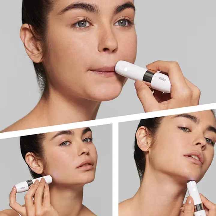Braun Face Mini Hair Remover FS1000 with Smartlight – Electric Facial Hair Remover for Women