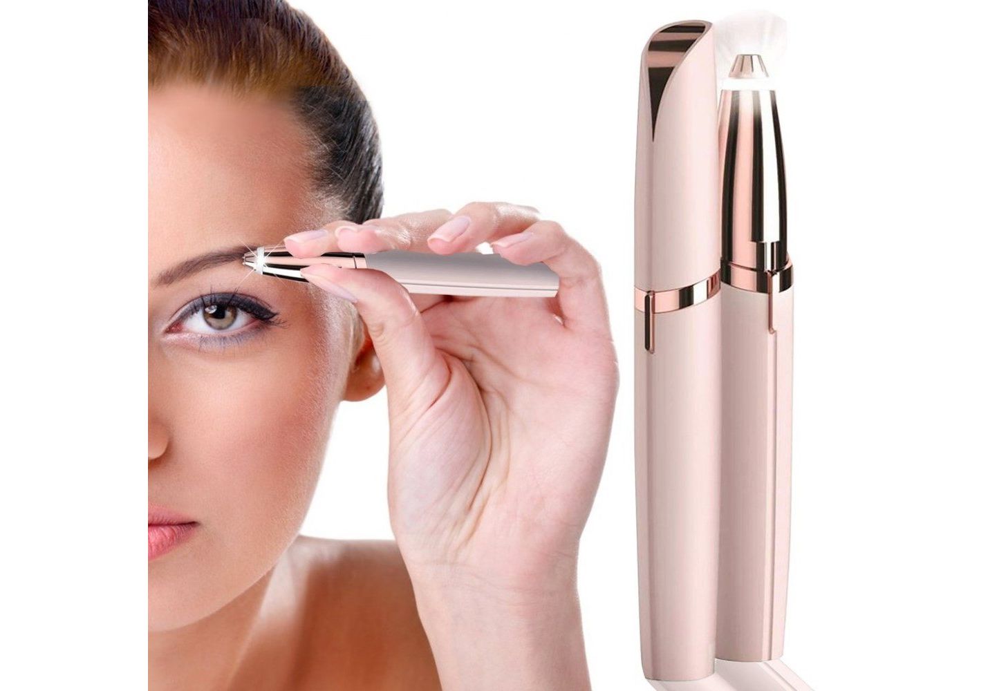 Flawless Brows Eyebrow Hair Remover Machine – Rechargeable Electric Facial Hair Trimmer for Women