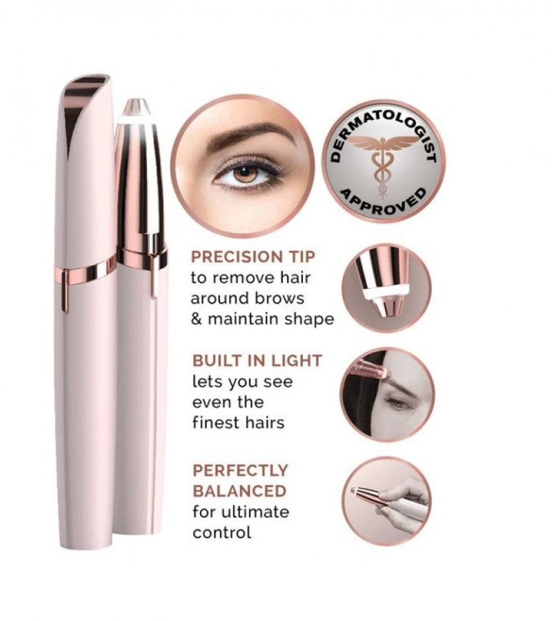 Flawless Brows Eyebrow Hair Remover Machine – Rechargeable Electric Facial Hair Trimmer for Women