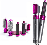 5 In 1 Electric Hair Dryer Brush – Blow Dryer, Hair Comb, Curling Wand, Straightener and Volumizer with Negative Ion Technology