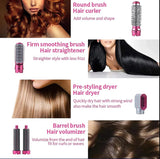 5 In 1 Electric Hair Dryer Brush – Blow Dryer, Hair Comb, Curling Wand, Straightener and Volumizer with Negative Ion Technology