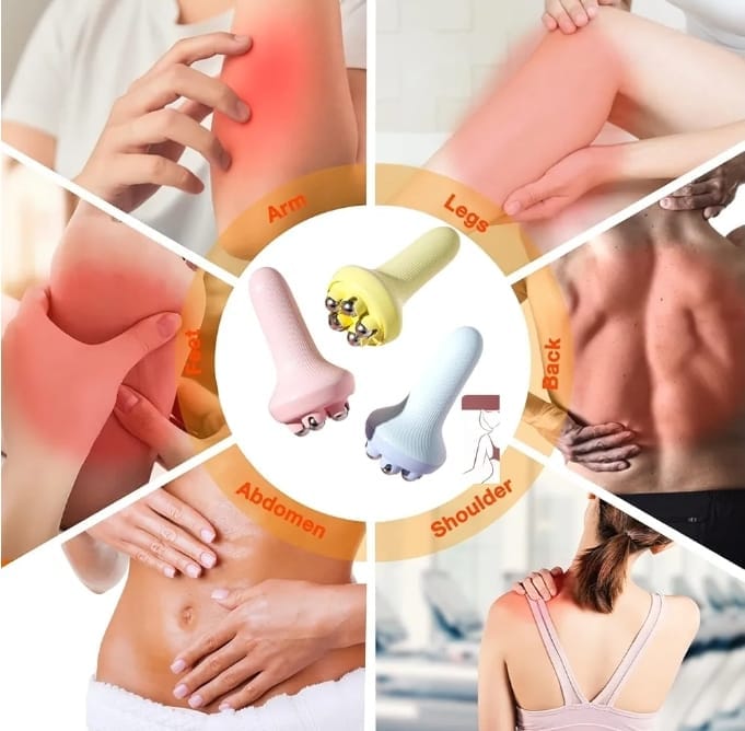 360 Roller Manual Hand Massager – Full Body Acupressure Roller for Stress Relief and Muscle Relaxation