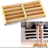 Traditional Wooden Roller Foot Massager – Durable Natural Wood Design for Relaxation, Stress Relief and Improved Blood Circulation