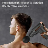 Professional Smart Percussion Massage Gun – High-Intensity Deep Tissue Muscle Massager with 4 Interchangeable Heads