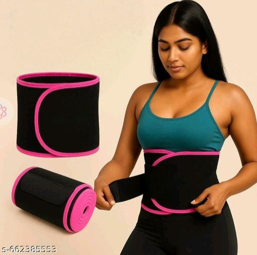 Slimming Waist Trimmer Belt for Men and Women – Adjustable Sweat Belt for Weight Loss, Tummy Control and Workout Support