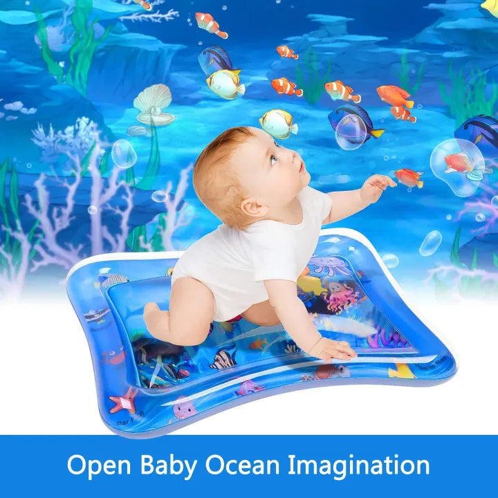 Baby Water Play Mat – Inflatable Tummy Time Activity Play Mat for Infants and Toddlers