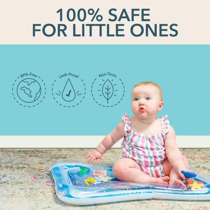 Baby Water Play Mat – Inflatable Tummy Time Activity Play Mat for Infants and Toddlers