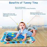 Baby Water Play Mat – Inflatable Tummy Time Activity Play Mat for Infants and Toddlers