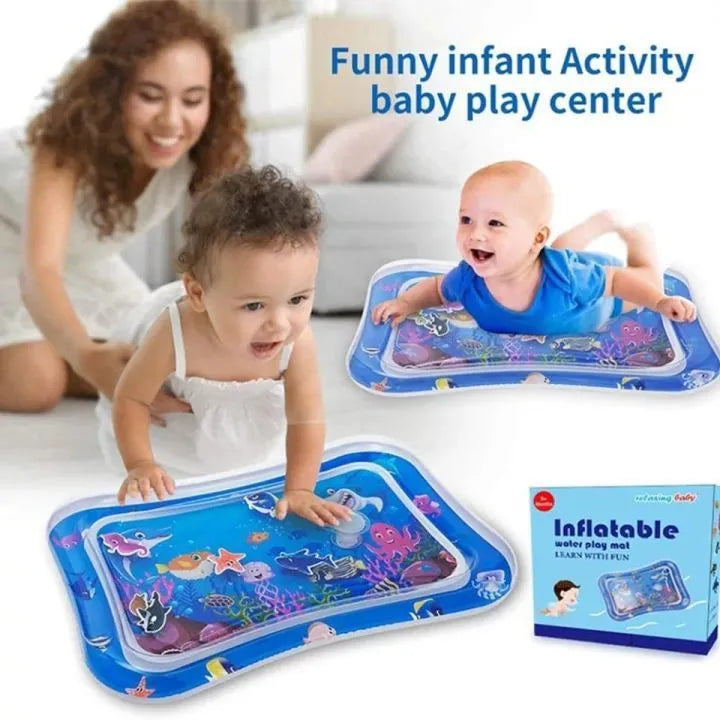 Baby Water Play Mat – Inflatable Tummy Time Activity Play Mat for Infants and Toddlers