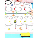 A4 Kids Educational Learning Tracing Book – 64 Pages Dot-to-Dot Activity Workbook with 2 Markers