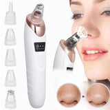 5 In 1 Blackhead Remover Machine – Rechargeable Face Vacuum Suction Tool with 5 Interchangeable Heads