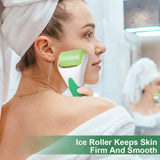 Ice Roller for Face and Eye Puffiness Relief – Cold Gel Face Roller Massager for Facial Shaping, Anti-Wrinkle, and Smooth Skin
