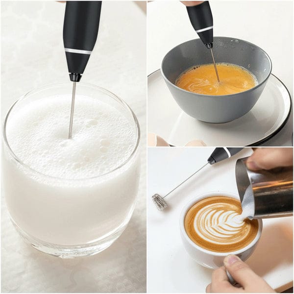 2 In 1 Electric Coffee Beater and Milk Frother – USB Rechargeable Egg Whisk and Foam Maker for Versatile Kitchen Mixing