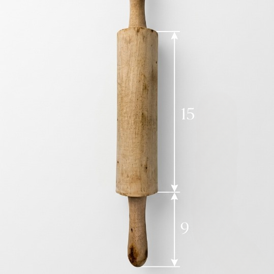 Revolving Wooden Belan Rolling Pin – Premium Quality Finish 15x9 Inch for Roti, Chapati, and Pastry